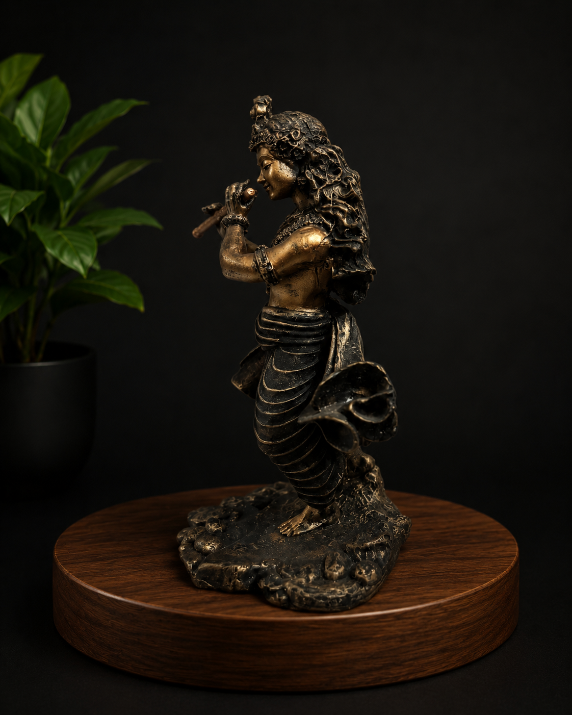 Shri Krishna Ji Bansuri Idol – front detail view | Shri Prabhudham