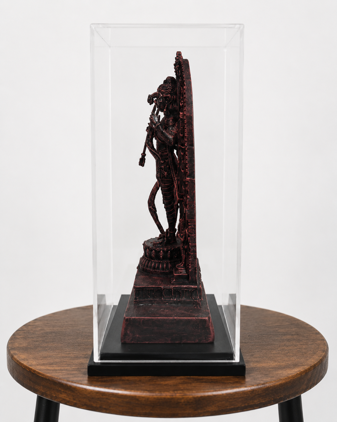 Shri Ram Ji Idol with Acrylic Box – side detail view | Shri Prabhudham