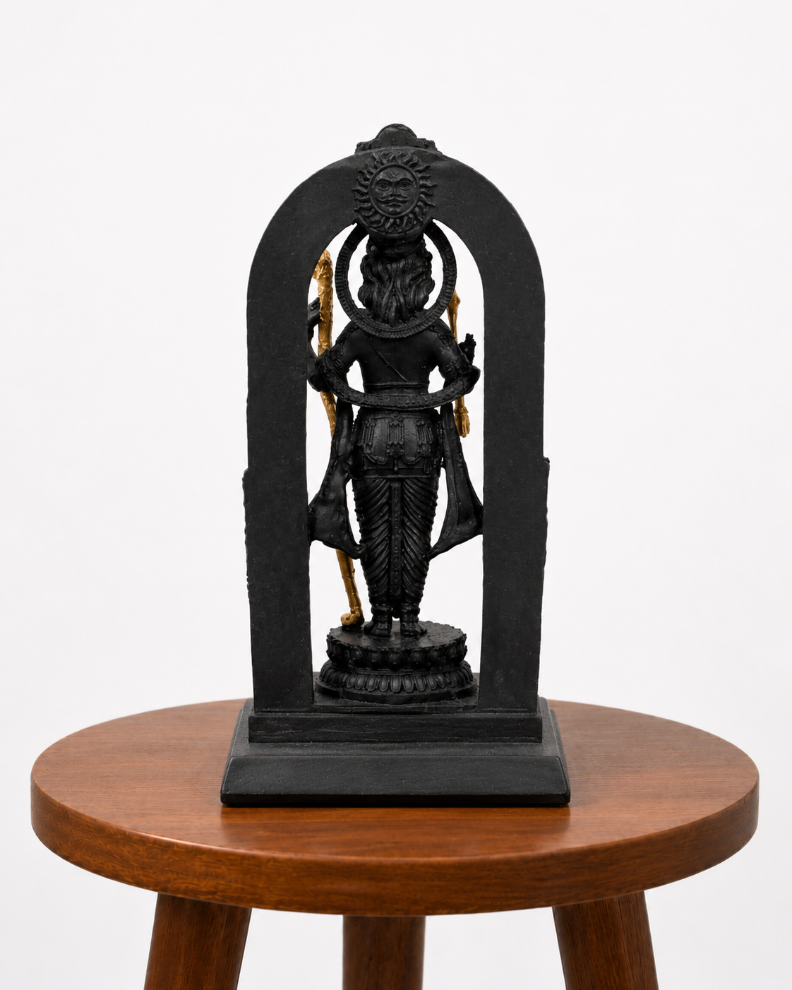 Shri Ram Ji Idol with Bow – antique finish detail | Shri Prabhudham