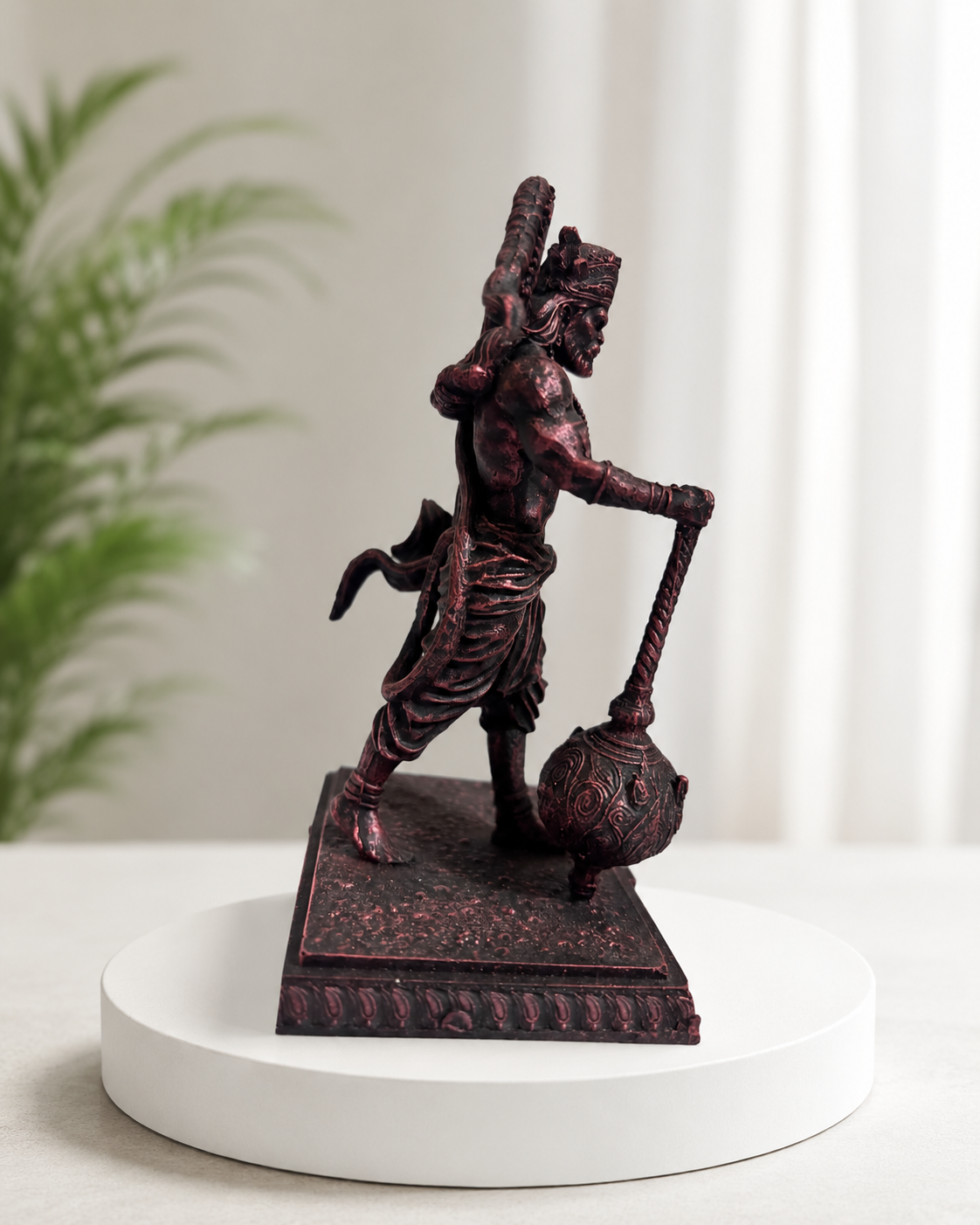 Ram Bhakt Hanuman Ji Idol with Gada – lifestyle décor view | Shri Prabhudham