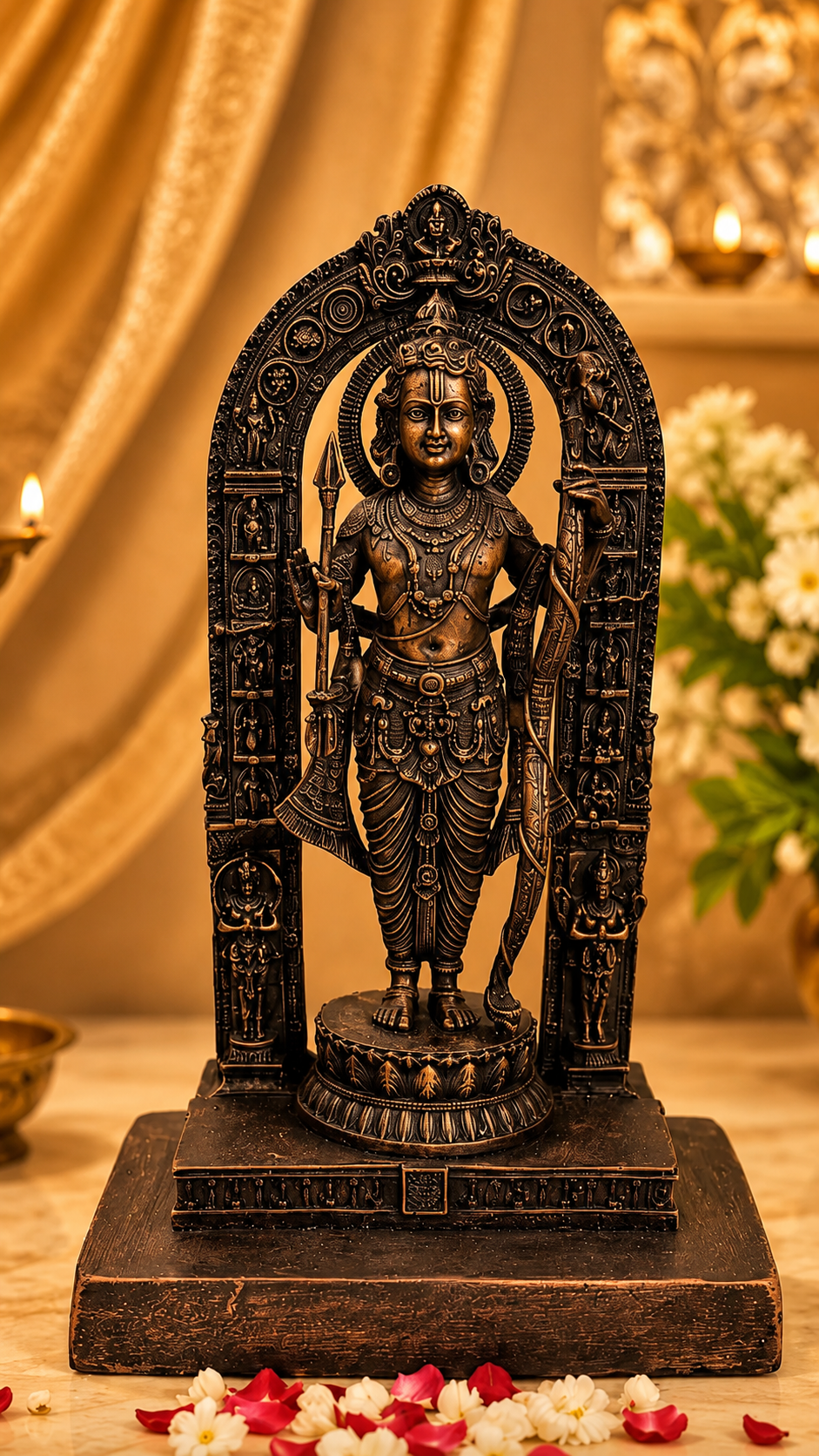 Shri Ram Ji Idol with Acrylic Box – main product view | Shri Prabhudham
