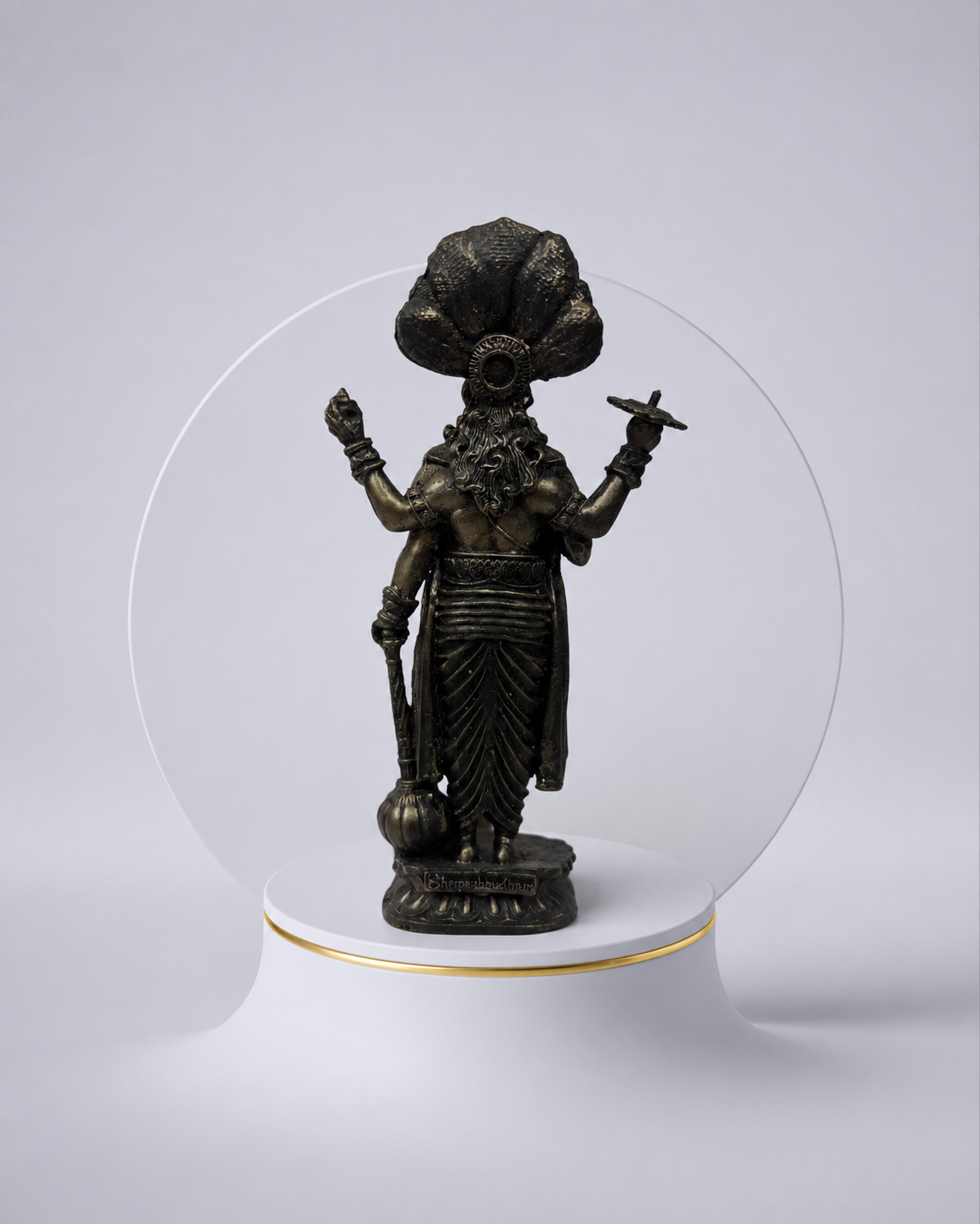 Lord Vishnu Ji with Sheshnag Idol – antique finish detail | Shri Prabhudham