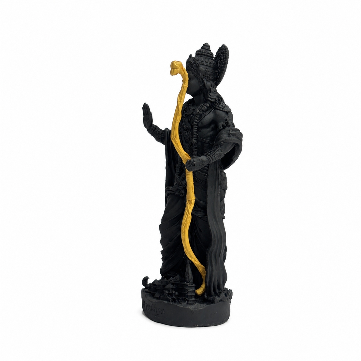 Ram Lalla Idol with Bow – Antique Black 13 cm