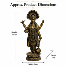 Lord Vishnu Ji Idol with Sheshnag – front detail view | Shri Prabhudham