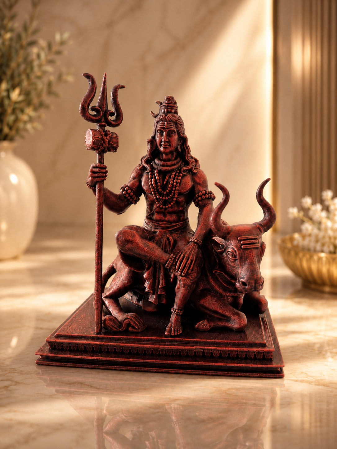 Lord Shiva Ji with Nandi Idol – main product view | Shri Prabhudham
