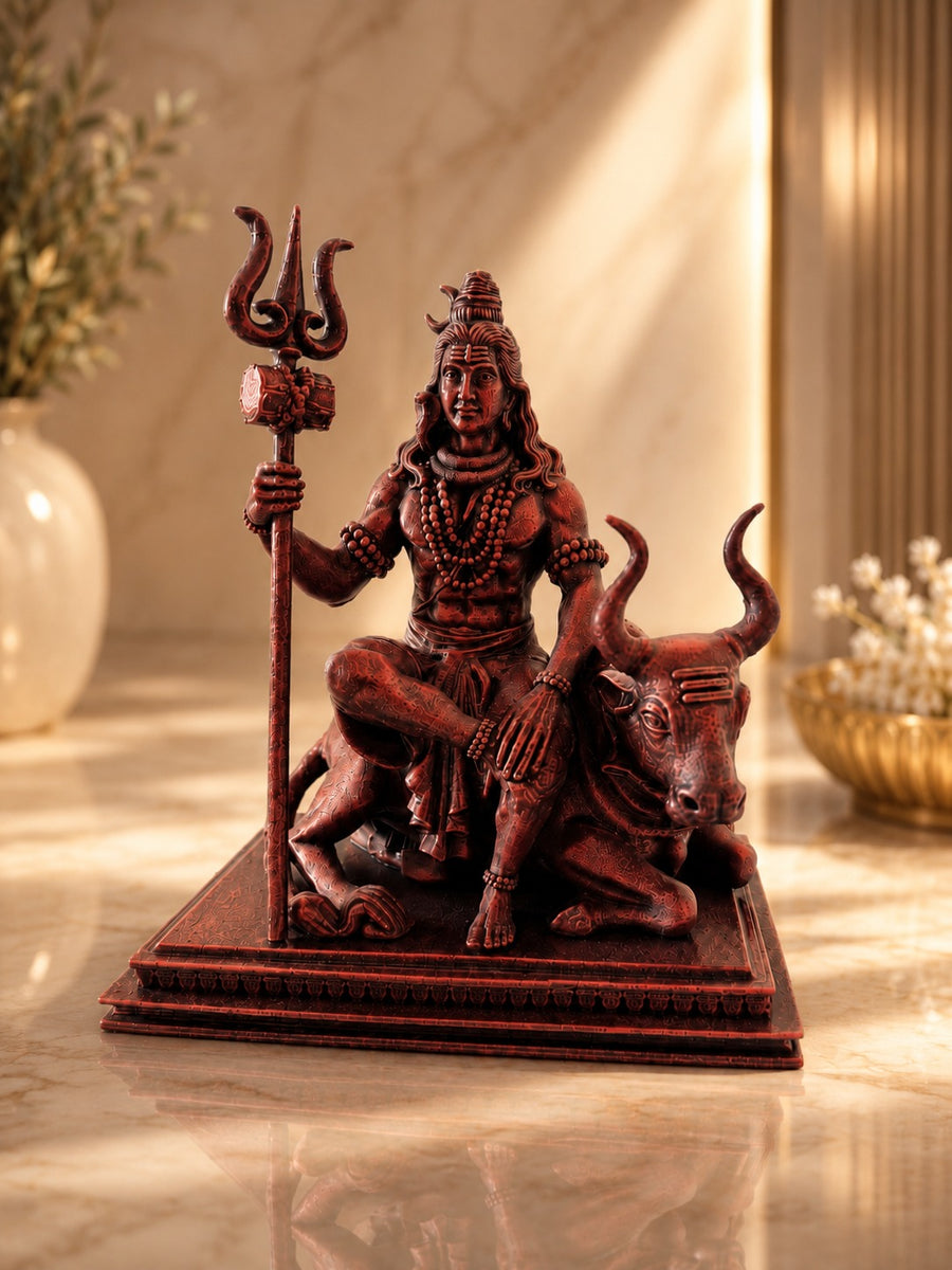Lord Shiva Ji with Nandi Idol – main product view | Shri Prabhudham