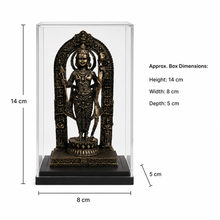 Shri Ram Ji Idol with Acrylic Box – front detail view | Shri Prabhudham
