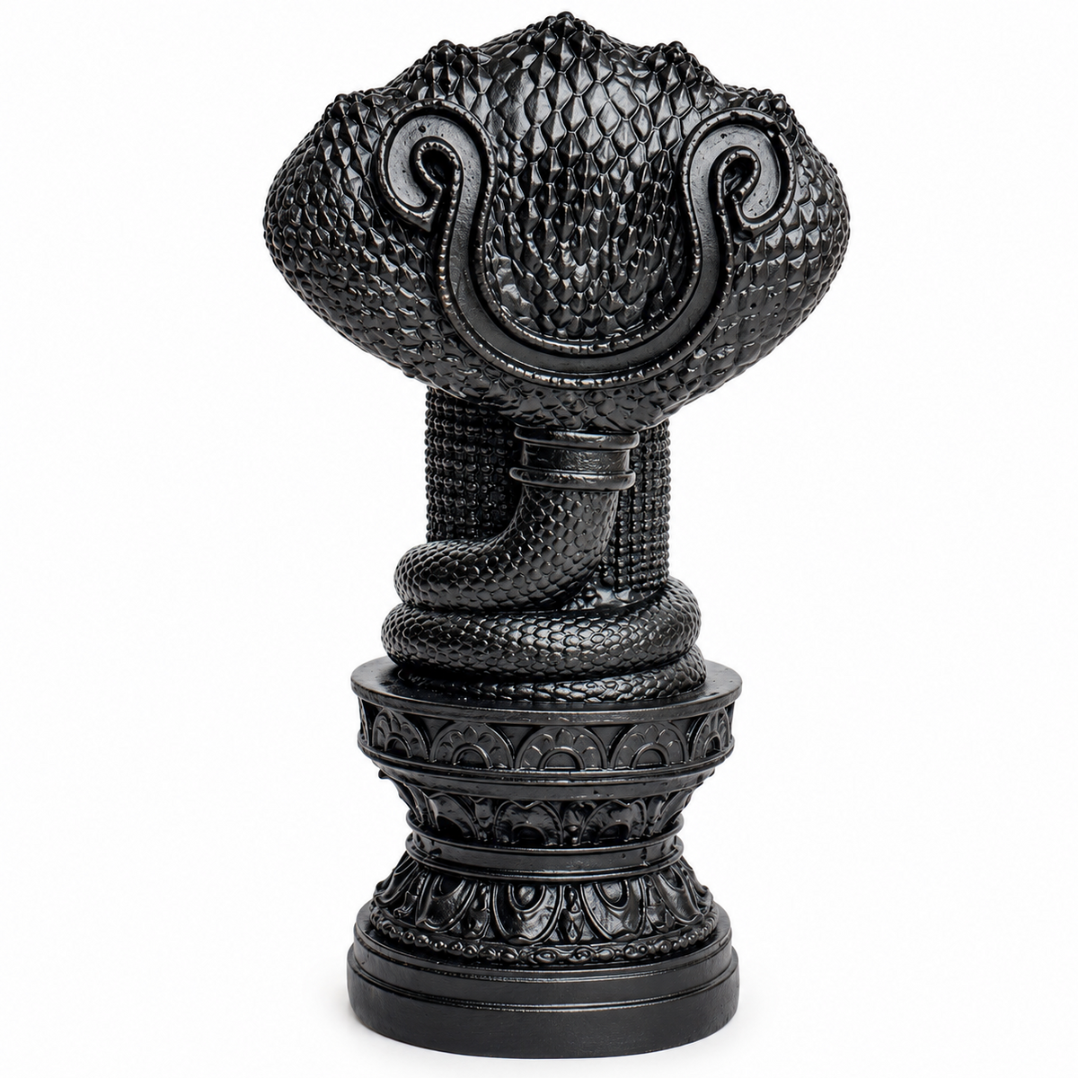 Black Panchmukhi Naag Shivling back view