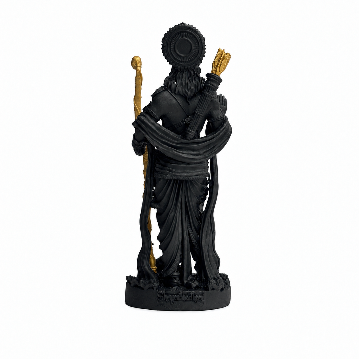 Ram Lalla Idol with Bow – Antique Black 13 cm