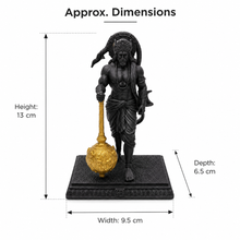 Ram Bhakt Hanuman Ji Idol with Gada – front detail view | Shri Prabhudham