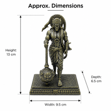 Ram Bhakt Hanuman Ji Idol with Gada – front detail view | Shri Prabhudham