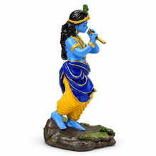 Shri Krishna flute idol multicolour side-one view
