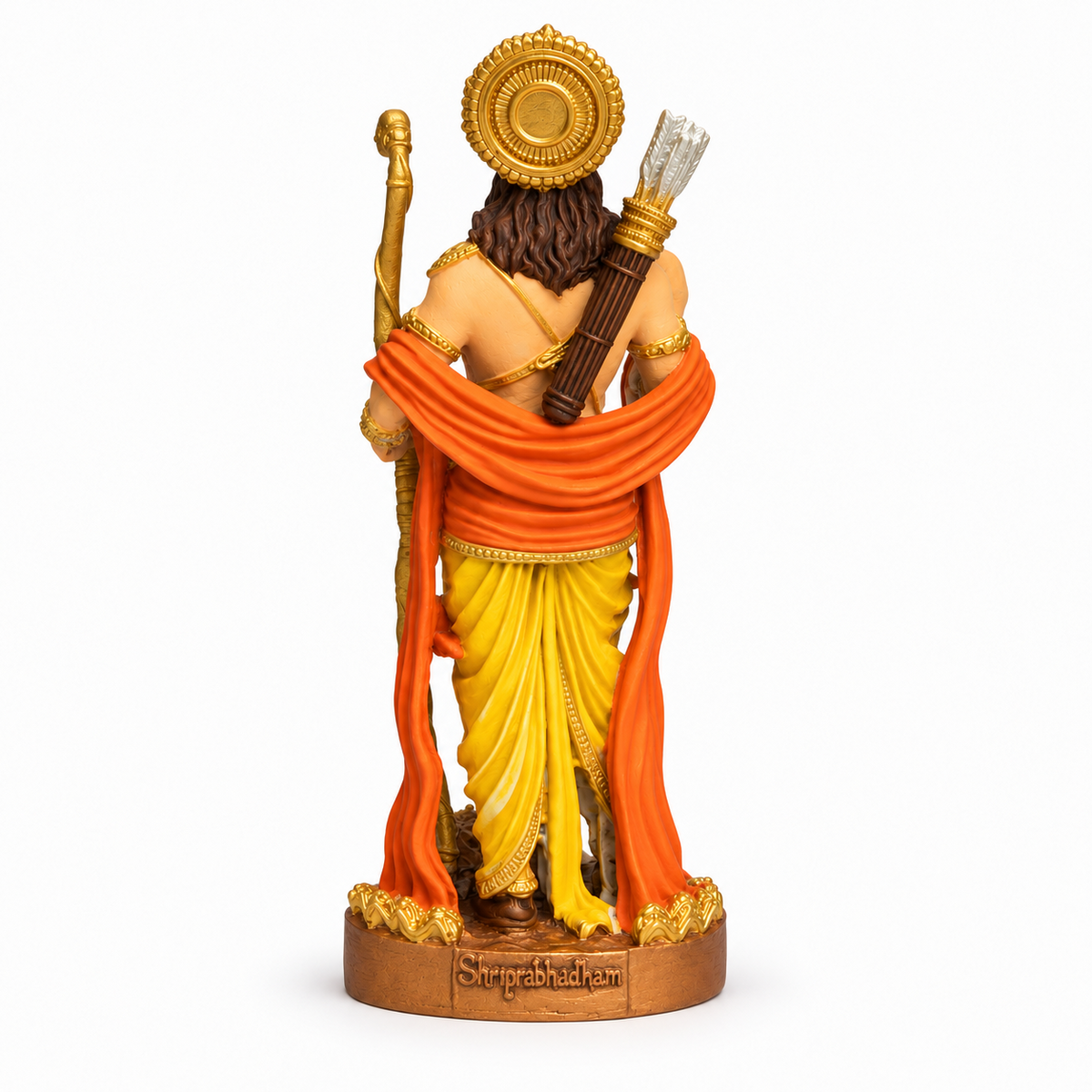 Shri Ram King of Ayodhya multicolour idol back view
