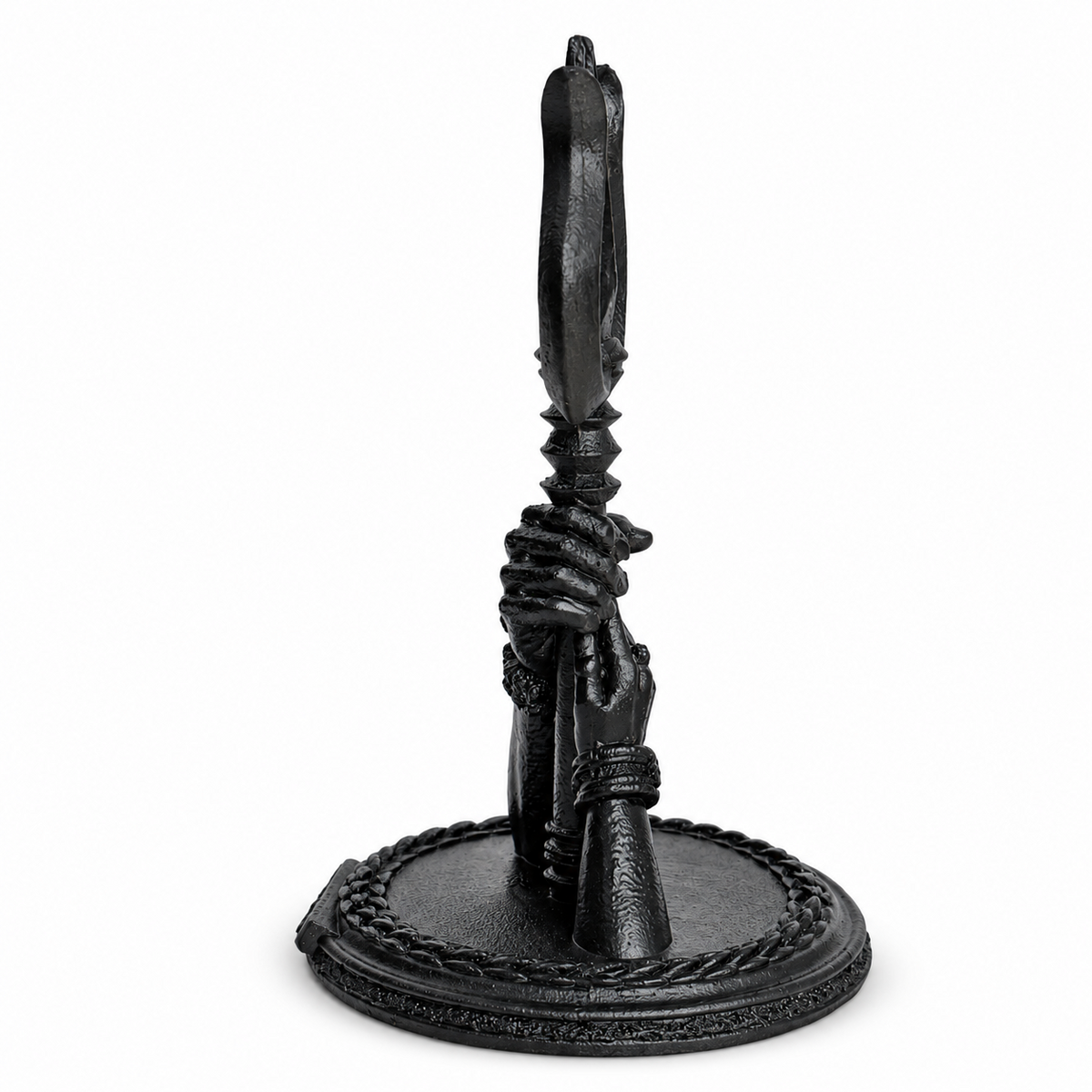 Shiv Parvati hands with Trishul side view