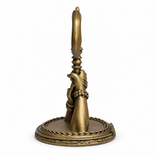 Shiv Parvati hands with Trishul bronze back view