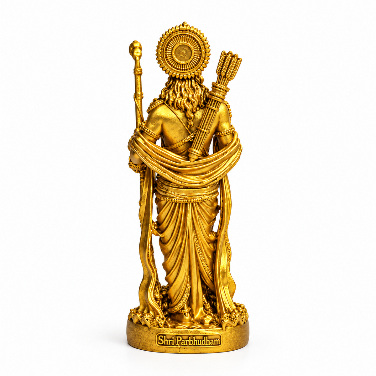 Shri Ram Ji King of Ayodhya Gold Finish back view